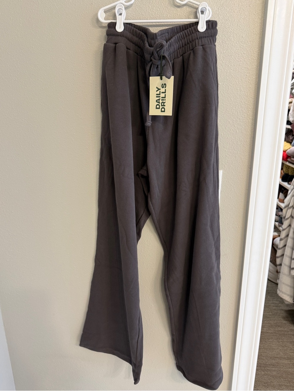 NWT Daily Drills Vintage Black Thermal Pant